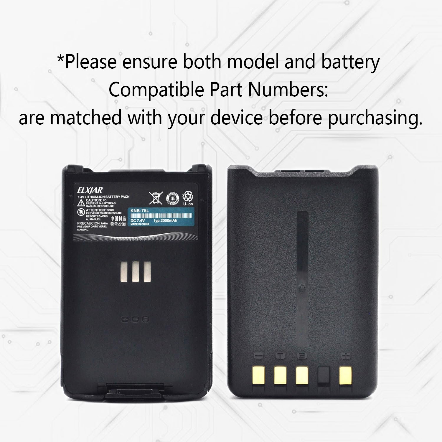 Amazon.com: ROWSHEP (2-Pack) 7.4V 2000mAh Li-ion Battery